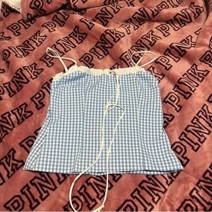 Zara Blue and White Gingham Camisole